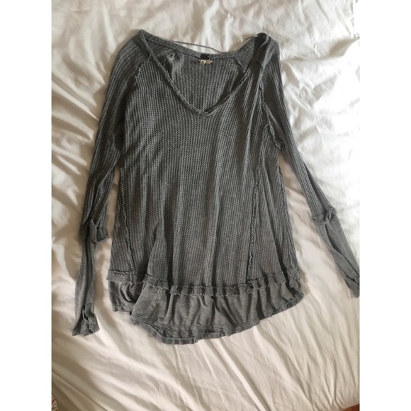 Free People Tops - FREE PEOPLE Grey Laguna Thermal